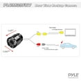 thumbnail image 3 of Pyle Universal Mount Front Rear Camera - 1.25” Marine Grade Waterproof Cam Built-in Distance Scale Lines Backup Parking/Reverse Assist w/ Night Vision LED 420 TVL Resolution & RCA Output PLCM39FRV, 3 of 3