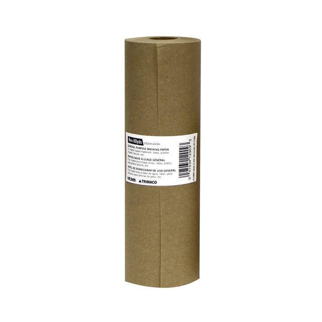 Papel de enmascarar Trimaco Easy Mask, 23 cm x 55 m, color marrón