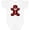 AA-White, variant on Inktastic Buffalo Plaid Gingerbread Man Boys or Girls Baby Bodysuit
