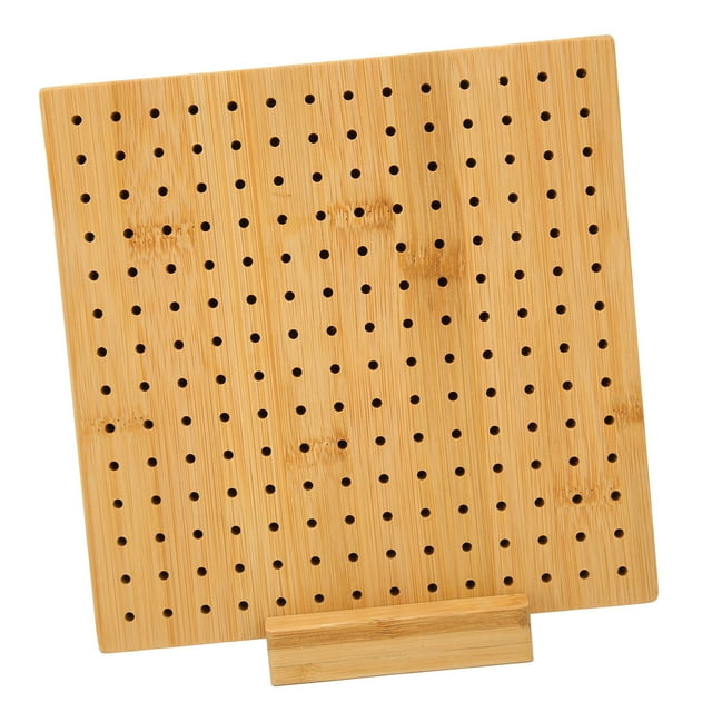 Estera De Bloqueo De Madera, Tablero De Bloqueo De Cuadrados Pulidos Artesanales Con Tubo De Almacenamiento Para Punto De Aguja