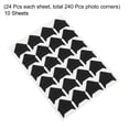 thumbnail image 3 of Unique Bargains Photo Corners Adhesive DIY Picture Mounting Sticker Black 10 Sheets/240 Pcs, 3 of 5