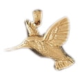 thumbnail image 1 of 14K Yellow Gold Hummingbird Pendant - 21 mm, 1 of 3