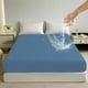 thumbnail image 1 of Sábana impermeable para cama | Protector de colchón ajustable antideslizante integral | Fibra elástica suave | 90x200cm | Se mantiene en su lugar | Apto para niños y mascotas | Fácil cuidado | Negro, 1 of 7