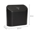 thumbnail image 3 of Cubo de basura para coche, cubo de basura colgante para coche, cubo de basura portátil a prueba de fugas con tapa a presión para coche, oficina, hogar, 3 of 7