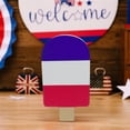 thumbnail image 5 of Qocolhg 4th of July Decorations, Patriotic Tiered Tray Decor Wooden Sign, Vintage Popsicle Shaped Wood Blocks, Rustic American Memorial Day Table Decor for Independence Day Home Decor, 5 of 6