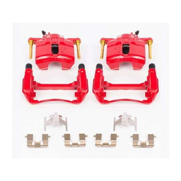 Front Brake Caliper Set - Compatible with 1997 - 2001 Honda CR-V 1998 1999 2000