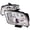 Chrome, variant on Halo LED Projector Headlight for 05 to 09 Ford Mustang- Chrome - 11 x 18 x 25 in.