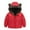 Red, variant on ANINEO Toddler Boys Girls Winter Coat Hooded Jacket Reversible Wear Thicken Windproof Zipper Warm Outwear