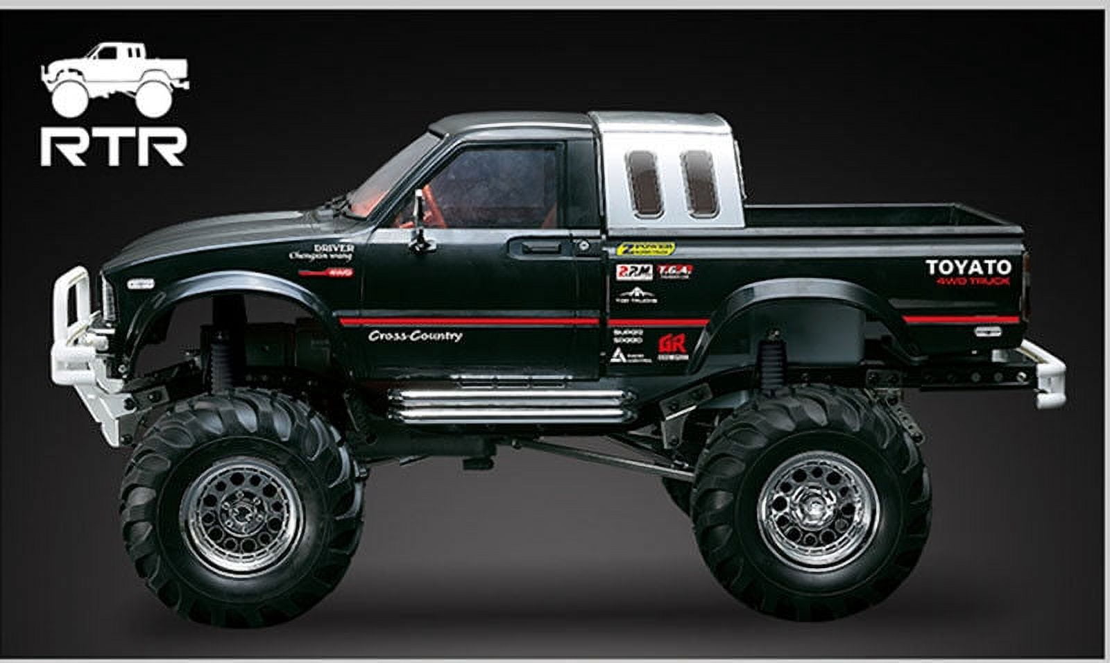 Hg 1/10 Rc Pickup Model 4Wd Rally Car Series Car Racing Crawler 2.4G RTR Black