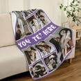 thumbnail image 5 of Custom Blanket with Picture for Couples, Personalized Flannel Throw Blankets,Custom Gifts for Girlfriend Boyfriend Her Him Wife Husband Birthday Blankets, 5 of 5