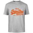 thumbnail image 2 of Camiseta de verano retro con letras simples para hombre, 100 % algodón, cómoda, transpirable, informal, a la moda, ropa de calle para exteriores para hombre, 2 of 5