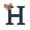 H, variant on Red White Blue Wooden Letter Door Signs, 4th of july decorations, Heavy Duty Monogram Wall Hangers with Fabric Bows for Garage Entryways, Balcony Walls & Porch Columns, US 250 Patriotic Decor