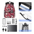 thumbnail image 4 of Wukai Rooster Head Print Versatile Backpack,Laptop Backpack,School Backpack for Boys and Girls,Travel Backpack,Large Capacity School Bag, 4 of 6