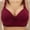 Wine, variant on Sentmoon Bras Plus Size Push up No-Slip Comfortable Bras for Women Solid Color Thin Easy Care Seamless Supportive Breathable Wireless Bras for Women for Work & Office 40