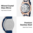 thumbnail image 5 of Watches for Women,Digital Watch for Ladies Waterproof Wristwatch with Alarm/Stopwatch/Back Light Gifts for Women, 5 of 8