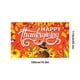 thumbnail image 3 of ¡Últimas Unidades a Precios Bajos!, Fondo de tela con temática de Acción de Gracias Serie naranja y amarilla Cosechas de Acción de Gracias Calabaza Hoja de arce Pavo Decoración de fiesta Akmoler, 3 of 7