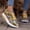 Gold, variant on Women's Lace Up Casual Platform Walking Shoes, Rocking Sole Sport Design with Breathable Lining and Cushion Comfort, Sneakers for Daily Sport Gift