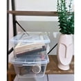 thumbnail image 4 of Caja de pl&aacute;stico peque&ntilde;a multiusos, capacidad 6L, transparente con tapa (1) : 6 CAJAS, 4 of 9