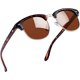 thumbnail image 1 of Gafas de sol polarizadas sin borde medio para hombres (marco de leopardo pieza verde azulado) - Gafas de sol retro de medio marco con protección UV400 para gafas de sol polarizadas unisex para hombre, 1 of 5