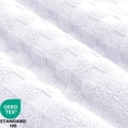 thumbnail image 3 of Feather and Stitch Premium 100% Cotton 6-Piece Towel Set, White – Soft, Plush, and Absorbent Bathroom Towels, 3 of 4