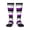 3 Black, variant on Women's Knee High Socks Asexuality Pride Flag Outdoor Casual Tube Socks