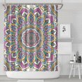 thumbnail image 2 of Aesthetic Spring Daisy Shower Curtain 72x84, Quick-Drying Polyester with Plastic Hooks, White Floral Print for Retro Bathroom Decor, 2 of 5