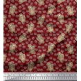 thumbnail image 1 of Soimoi Poly Georgette Fabric Footprint,Bear & Arrow African Printed Fabric 1 Yard 42 Inch Wide, 1 of 1