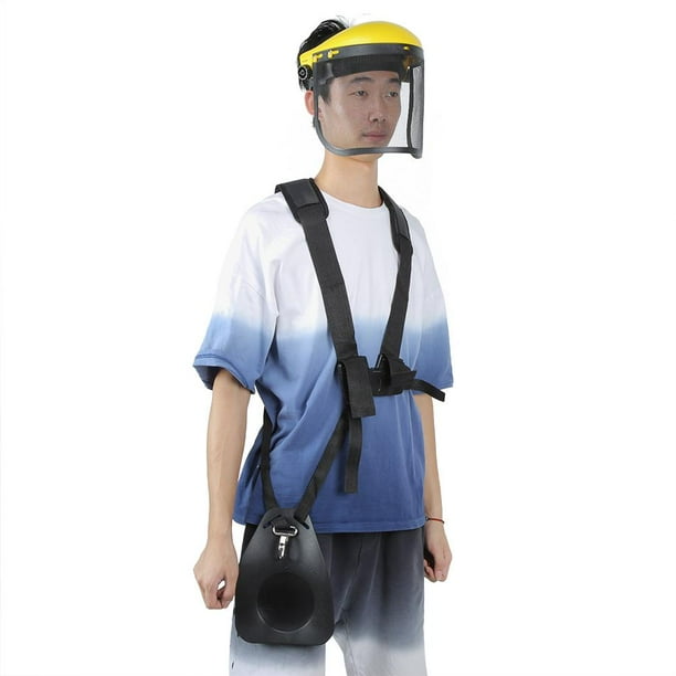 Mgaxyff Trimmer Helmet Lawn Mover Trimmer Safety Helmet Protective Face Mask Shield Mesh Visor With Strap Forestry Gardening Tools Trimmer Mask Walmart Com Walmart Com