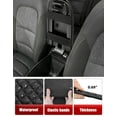 thumbnail image 3 of KBH Car Center Console Armrest Cover for 2020-2026 Ford Escape Accessories/2021-2026 Ford Bronco Sport, Leather Middle Console Lid Arm Rest Cushion Pad, Black, 3 of 8