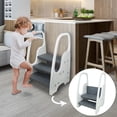 thumbnail image 1 of Toddler Step Stool for Bathroom Sink Adjustable Kids 3 Step Stool with Handles and Safety Non-Slip Pads Toddler Kitchen Stool Hel, 1 of 6