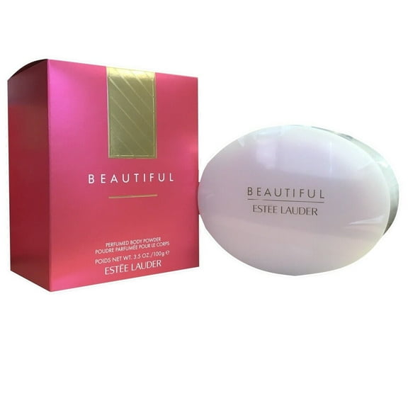 Estee Lauder Beautiful Perfumed Body Powder with Puff For Women  3.5 oz / 100g NEW IN BOX