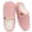 Dark Pink, variant on Women's Fuzzy Slip On Slippers with Curly Fleece, Memory Foam House Shoes Cozy Warm Indoor and Outdoor, Grey