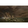 thumbnail image 3 of Robert S. Duncanson 18x12 Black Modern Framed Museum Art Print Titled - Storm off the Irish Coast (ca. 1870), 3 of 5