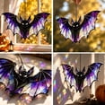 thumbnail image 4 of ShaoXinWan Halloween Acrylic Stained Glass Suncatcher, 5-Piece Spooky Window Hanging Ornament Set, Gothic Indoor Outdoor Home Party Decoration, 4 of 7