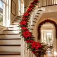 thumbnail image 6 of Tuvgenk Christmas Bow Ribbon Cabinet Hanging Ring, Home Decoration, Christmas Wreath Door Hanging Ornament (3 Flowers Style), 6 of 9