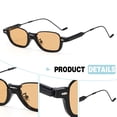 thumbnail image 3 of Montura pequeña de gafas anti-luz azul, gafas de sol de hip-hop, hechas de PC y metal, 3 of 5