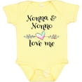 thumbnail image 3 of Inktastic Nonna and Nonno Love Me Heart Grandchild Boys or Girls Baby Bodysuit, 3 of 5