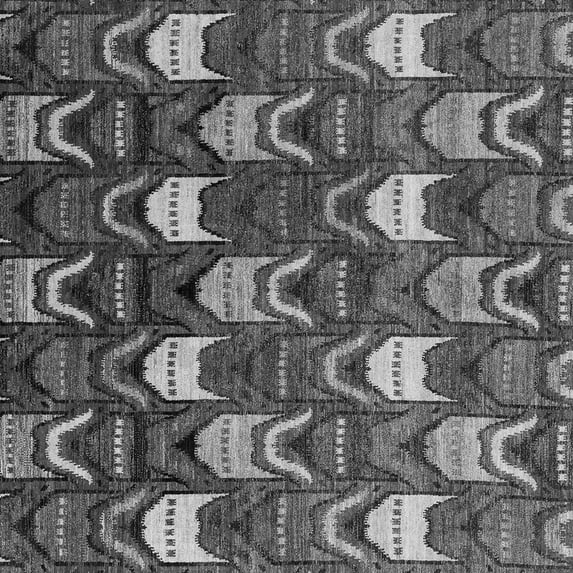 Ahgly Company Indoor Square Abstract Gray Modern Area Rugs, 8' Square