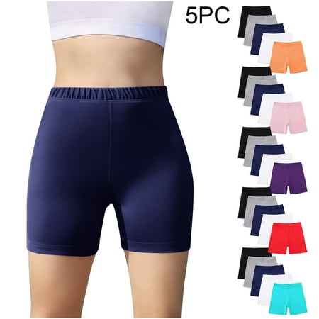Pounoo New 2025 Girls Shorts Size 10-12 Fashion Solid Summer Shorts Elastic Waisted Skin-Friendly Shorts for Girls