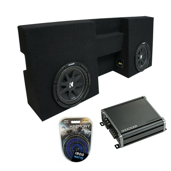 05-15 Toyota Tacoma Double Cab Truck Kicker Comp C10 Dual 10 Sub Box CXA8001 Amp