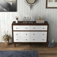 thumbnail image 4 of Costway Commode à 6 Tiroirs Commode en Bois Rangement Armoire Autoportante Organisateur, 4 of 10