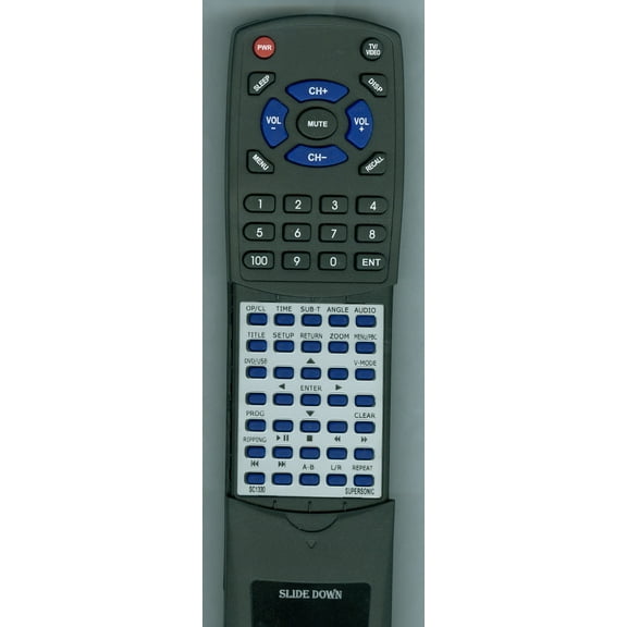 Replacement Remote for SUPERSONIC RTSC1330, SC1330