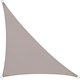 thumbnail image 1 of Vela de sombra triangular, 5x5x7,1m, impermeable, anti-ultravioleta, gris claro, 1 of 5