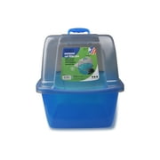 Van Ness Enclosed Extra-Giant Translucent Cat Litter Pan with Odor Door