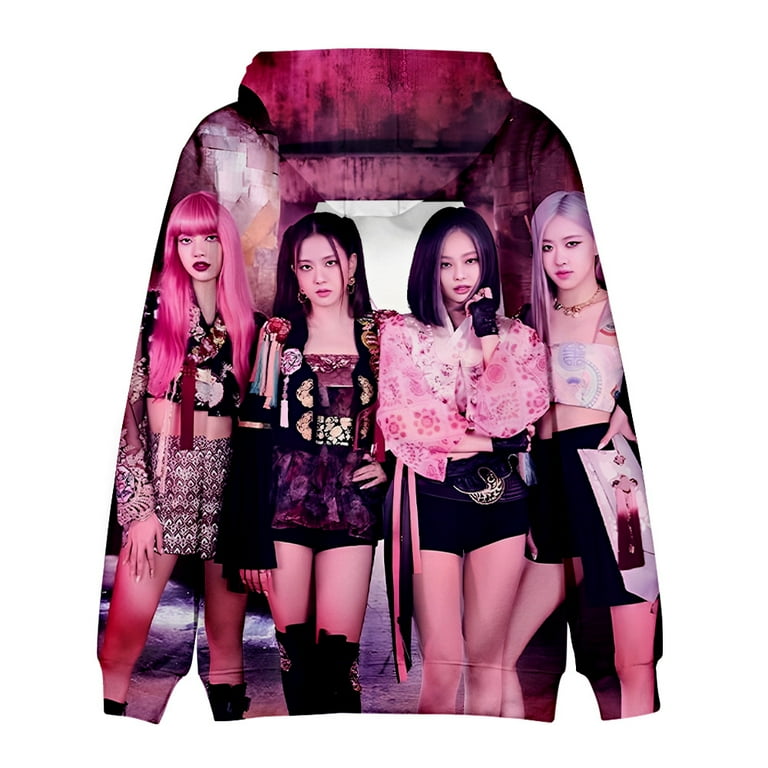BlackPink Shut Down Hoodies 3D Printed Hooded Long Sleeve
