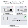 thumbnail image 2 of Cable Cargador Magnético Cable de carga rápida de 2M Max Power PD140W Convertidor de carga para MacBook Air/Pro 2, 2 of 8