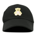thumbnail image 5 of DALIX Youth Cute Teddy Bear Hat Cotton Baseball Cap in Black, 5 of 7
