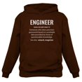 thumbnail image 1 of Tstars Mens Gift for Engineers Engineer Shirts Engineer Definition Noun Profession Career Job Funny Humor Science Tech Hoodie, 1 of 3