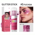 thumbnail image 2 of Face and Body Glitter Stick, 6 Color Sparkling Hair Glitter Makeup, Waterproof Face Hair and Body Glitter Makeup, Singer Concert Music Rave Festival Color Party Accessories Glitter Makeup, 2 of 7