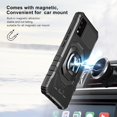 thumbnail image 5 of For TCL 30T 30 T Dropproof Shockproof Kickstand Ring Stand Phone Case Cover With Tempered Glass Screen Protector - Black, 5 of 5